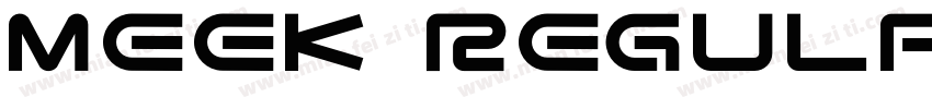 Meek Regular字体转换